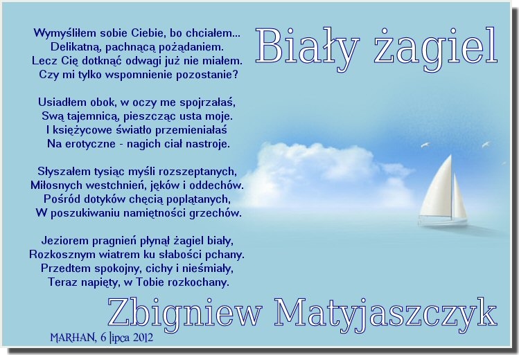 Wiersz - Zbigniew Matyjaszczyk
