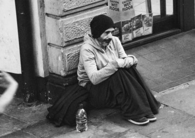 Londyn - człowiek na ulicy fot. Zbigniew Matyjaszczyk